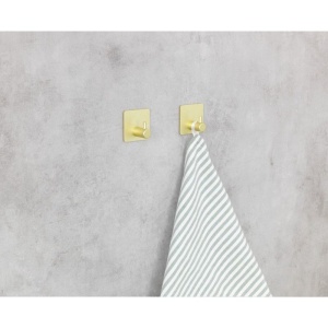 Set 2 carlige patrate Wenko Aluminium Ureo auriu mat - 54860100 - Img 6