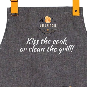 Sort denim gri Kiss the cook or clean the grill Brenton - BRNT42 - Img 2