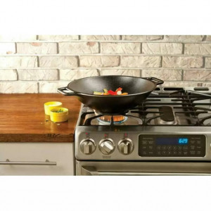 Tigaie Wok din fonta Lodge 35 cm-  L-P14W3 4