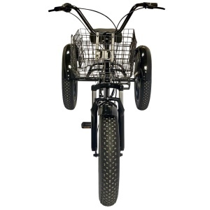 Tricicletă adulți BR Pro2025, 20", 7 viteze, frâne pe disc, cadru din oțel 15", negru - Img 3
