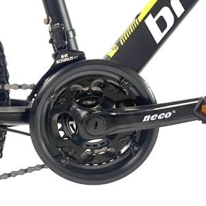 Bicicleta BR Tornado 26", 21 viteze, frane pe disc, cadru din aluminiu 13.5", manete secventiale, negru - Img 9
