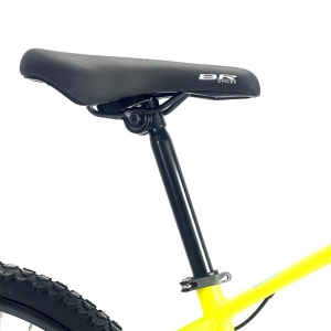 Bicicleta BR Tornado 26", 21 viteze, frane pe disc, cadru din aluminiu 13.5", manete secventiale, galben - Img 4