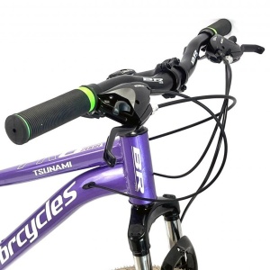 Bicicleta BR TSUNAMI PRO2025 26", 21 viteze, frane pe disc, cadru otel 15", manete secventiale, violet - Img 10