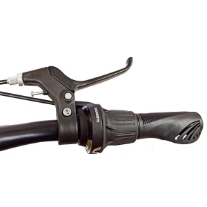 Bicicletă copii BR Inspire 20", 7 viteze, frâne pe disc, cadru oțel 12", manete Revoshift, mov, varsta 7 - 10 ani - Img 10