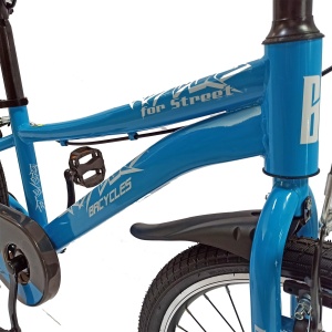 Bicicletă copii BR Neptune 20", cadru oțel, albastru, varsta 7 - 10 ani - Img 4