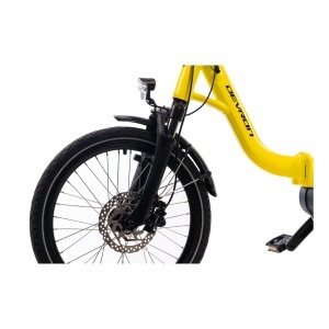 Bicicleta Electrica Pliabila Devron 20126 - 20 Inch, M, Galben - Img 5