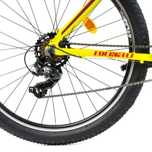 Bicicleta MTB Colinelli COL23, Marimea S, 27.5 inch, Galben, Schimbator Shimano ST-EF500, 21 Viteze, Cadru Aluminiu, Frane V - Brake - Img 5