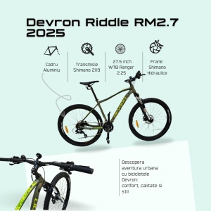 Bicicleta Mtb Devron Riddle RM2.7 2025 - 27.5 Inch, M, Verde - Img 3