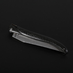 Briceag Laguiole en Aubrac, Maner Fibra Carbon, Lama Damasc Japonez lama 12cm - LGL0512CE4/FQB1 - Img 5