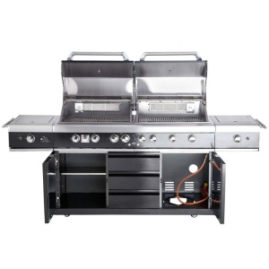 Bucatarie de exterior din inox, gratar pe gaz cu Air System ALL GRILL Top-Line Extrem Light - 100960 - Img 7