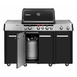 Bucatarie pe gaz, 3 arzatoare inox, arzator infrarosu ajustabil, grile fonta, Enders Uniq Pro 3 IK Kitchen Turbo - 860833 - Img 3