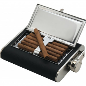 Butelca 175ml cu tabachera Cattara TT13645 - Img 2