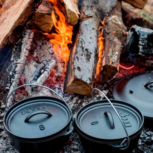 Ceaun din fonta cu capac - cuptor olandez Lodge 20 cm 1,9 litri - L-8CO3 - Img 7