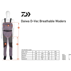 Cizme Piept Daiwa D-Vec Breathable Waders - Img 3