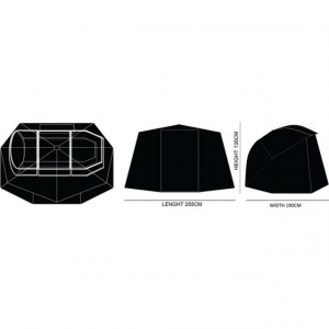 Cort Prologic Avenger 65 pentru pescuit 255x190x135cm - A8.PRO.72683 5