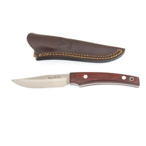 Cutit Outdoor Muela LM-8R,maner lemn presat trandafir, lama 9 cm
