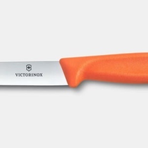 Cutit pentru decojit Victorinox Swiss Classic Paring Knife, lama 10cm, maner portocaliu Polypropylene - 6.7709.C1