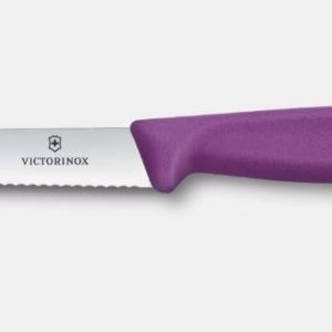 Cutit pentru decojit Victorinox Swiss Classic Paring Knife, lama 10cm, maner violet Polipropilena - 6.7735.C1