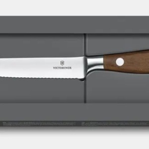 Cutit pentru friptura Victorinox Grand Maitre Steak Knife, lama 12cm, Wood 7.7200.12WG - Img 4