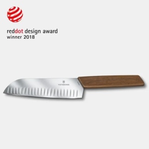 Cutit Victorinox Swiss Modern Santoku, lama 17cm, Wood 6.9050.17KG