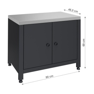 Dulap modular Torino 2 Cattara pentru bucatarie exterioara, suport de gratar, 80x47x69cm - TT14126 - Img 8