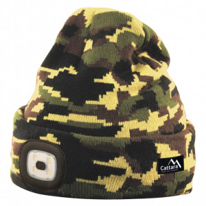 Fes camuflaj cu lanterna cu LED si incarcare usb Cattara TT14020 - Img 3