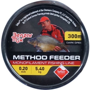 Fir Monofilament Benzar Method Feeder Mono Dark Green, Verde Inchis, 300m