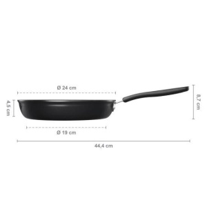 FISKARS Tigaie din aluminiu, antiaderenta, Fiskars Fuctional Form, 24 cm - 1026572