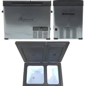 Frigider auto cu compresor Alpicool Dual 40l, 230/24/12V -20°C control prin aplicatie, doua compartimente - Img 2