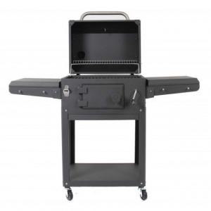 Gratar pe carbuni Grand Hall Xenon, gratare si plita din fonta - K01000171A capac deschis