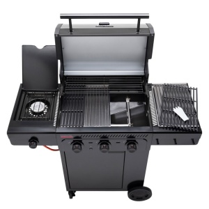 Gratar pe gaz Char-Broil Essential 3 G cu 3 arzatoare, grile din fonta, TRU-Infrared -140234 - Img 3