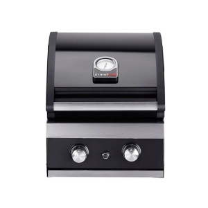 Gratar pe gaz cu 2 arzatoare din inox, incastrabil, gratare din fonta, Grandhalll Classic - K02000232A