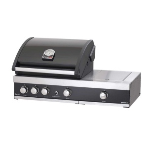 Gratar pe gaz cu 3 arzatoare din inox Grandhall Premium GT3 si arzator lateral sear burner - K03000281A, incastrabil - Img 2