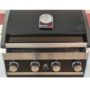 Gratar pe gaz cu 4 arzatoare din inox, incastrabil, gratare din fonta, Grandhall Grandpro Premium GT4 - K04000386A - Img 8