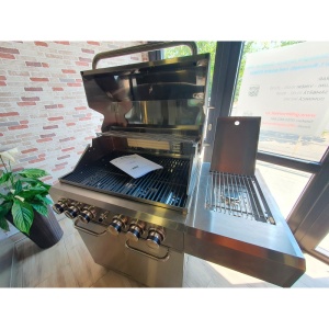Gratar pe gaz din inox ALL GRILL Allrounder L cu 4.1 arzatoare si arzator ceramic pentru rotisor - 100304 - Img 14