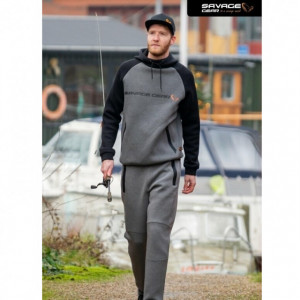 Hanorac Savage Gear Tec Foam Dark Grey Melange - Img 4