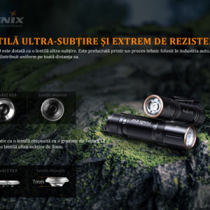 Lanternă EDC160 Lumen 68 Metri Fenix E12 V2.0 - ADV-430-001 - Img 5