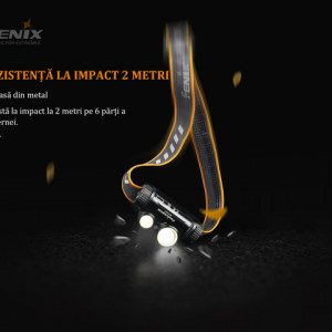 Lanterna frontala Fenix HM65R Reincarcabila 1400lumeni 163 metri 3