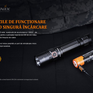 Lanternă Tactică Fenix PD35 V3.0 - 1700 Lumeni - 357 Metri - ADV-452-001 7