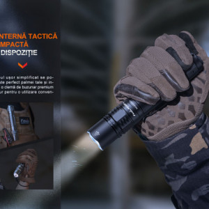 Lanternă tactică reîncărcabilă 2800 Lumeni 380 metri Red Camo Fenix PD36R PRO - ADV-476-012 - Img 8