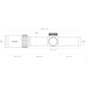 Luneta de Arma pentru Vanatoare Hawke Vantage WA FD 1-8X24 L4A/IR/30MM - Img 3