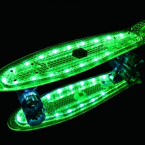 Penny board Mad Cruiser Full LED ABEC 7-verde - Img 5