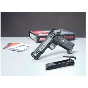 Pistol Airsoft Co2 Umarex Ruger SR1911 Competition SLV-BLK 6MM 24B - VU.2.6566 - Img 12