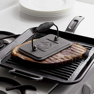 Presa dreptungiulara pentru grill Lodge 17 x 11 x 28 cm  - L-GP3 pe carne