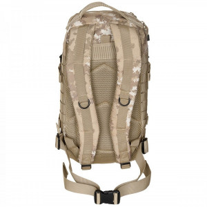 Rucsac modular Assault, 30 litri, multiple buzunare, compatibil sistem hidratare, camuflaj vegetato desert MFH- OUTMA.30333M 2