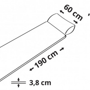 Saltea autogonflabila cu perna 190x60x3,8 cm Kilt Cattara - TT13329 - Img 4
