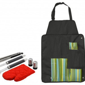 Set 7 ustensile pentru gratar+sort Cattara TT13107 - Img 2