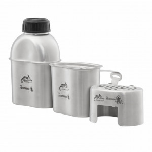Set gatit camping Helikon-Tex Pathfinder Canteen Cooking Set Stainless Steel - SE-PG2-SS-15