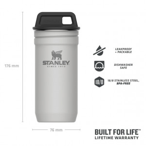 Set Stanley Butelca + 4 pahare Adventure The Nesting Shot Glass Set Polar - 10-01705-037 3