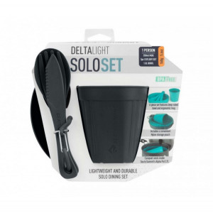 Set vase camping Sea To Summit DeltaLight Camp Set 1.1 - cana, bol si tacamuri gri - OUTMA.ADLTSOLOSETGY